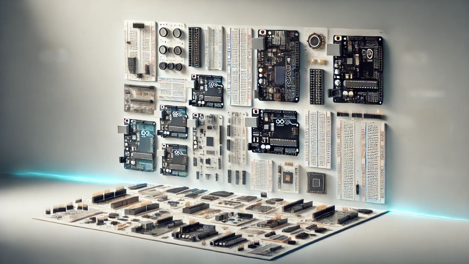 Elegant showcase of Arduino boards