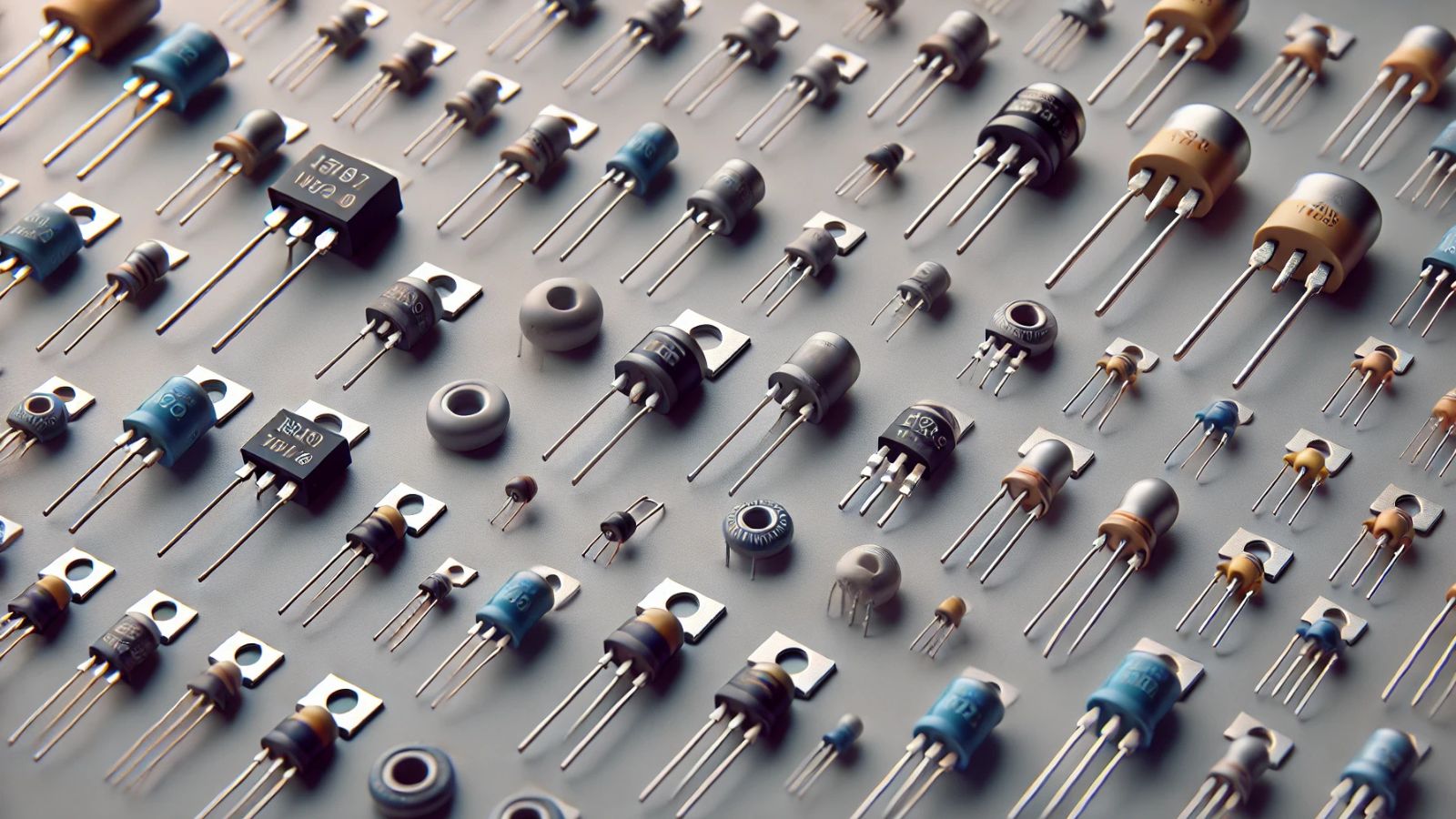 Variety of diodes in clean layout