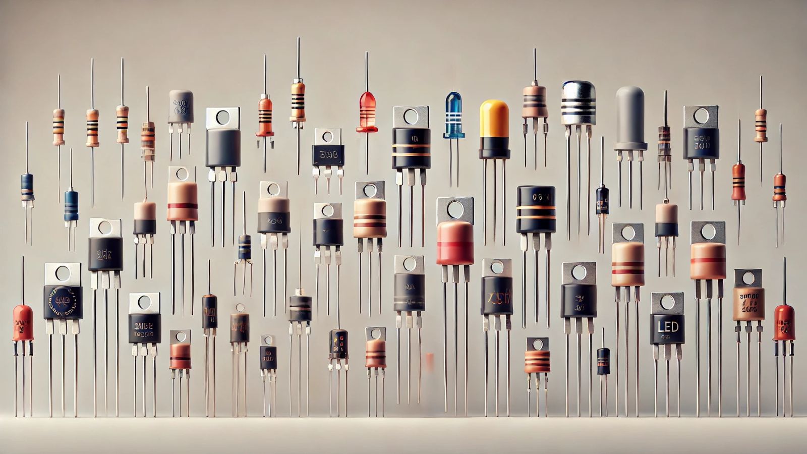 Organized display of diode varieties