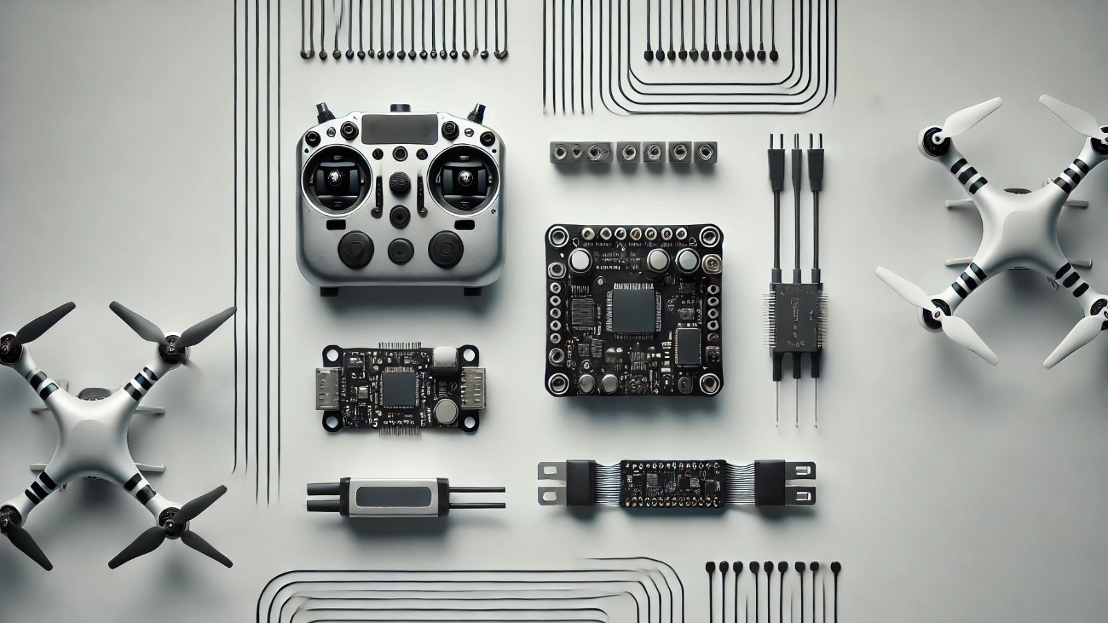 High-tech flight controller setup display