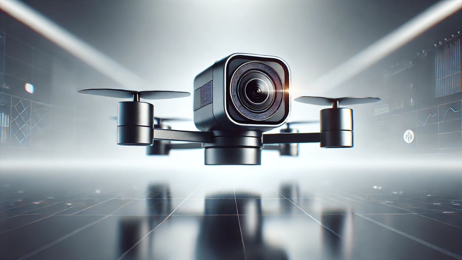 FPV camera mounted on a drone