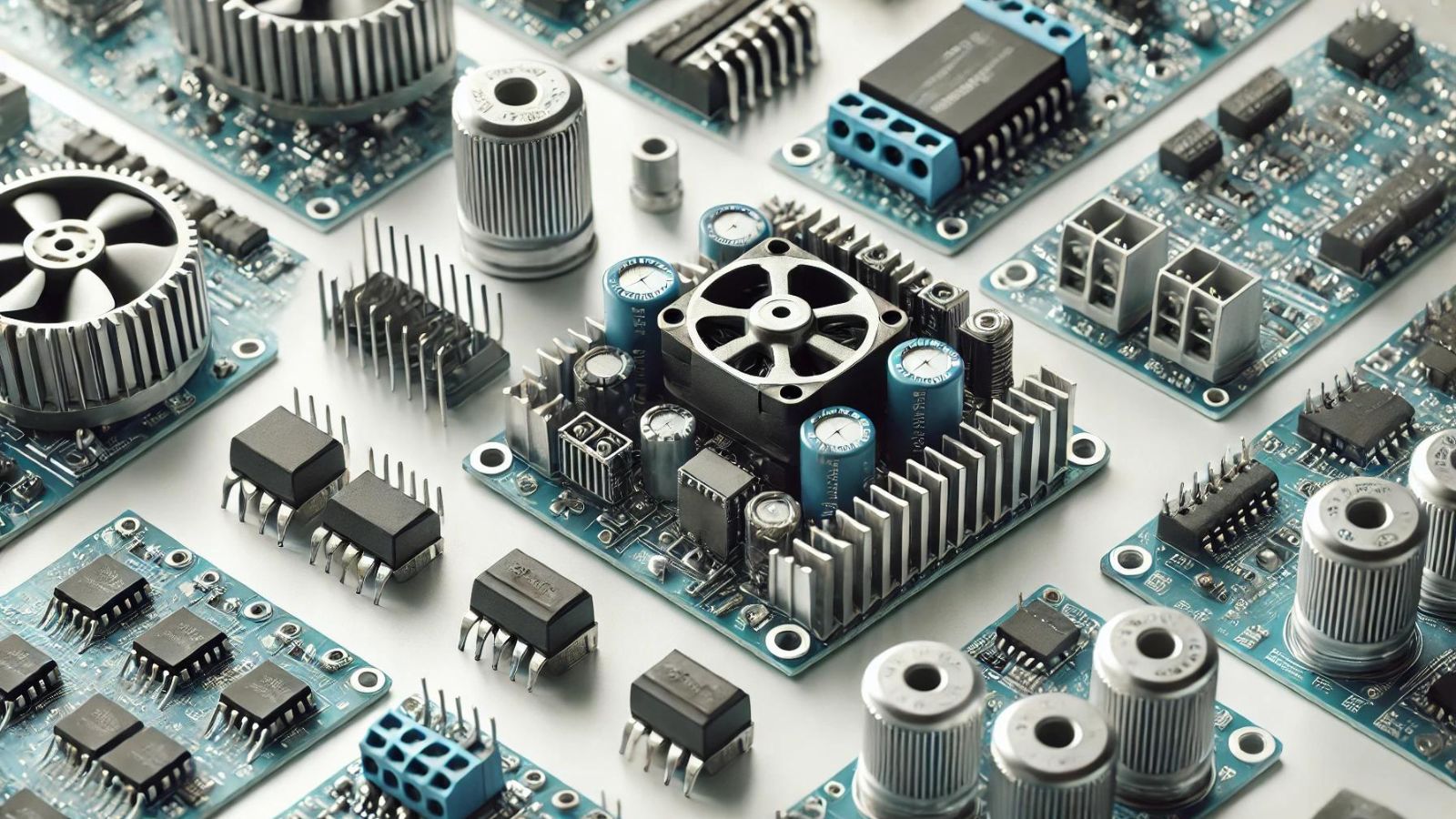 Essential motor driver modules for robotics projects.