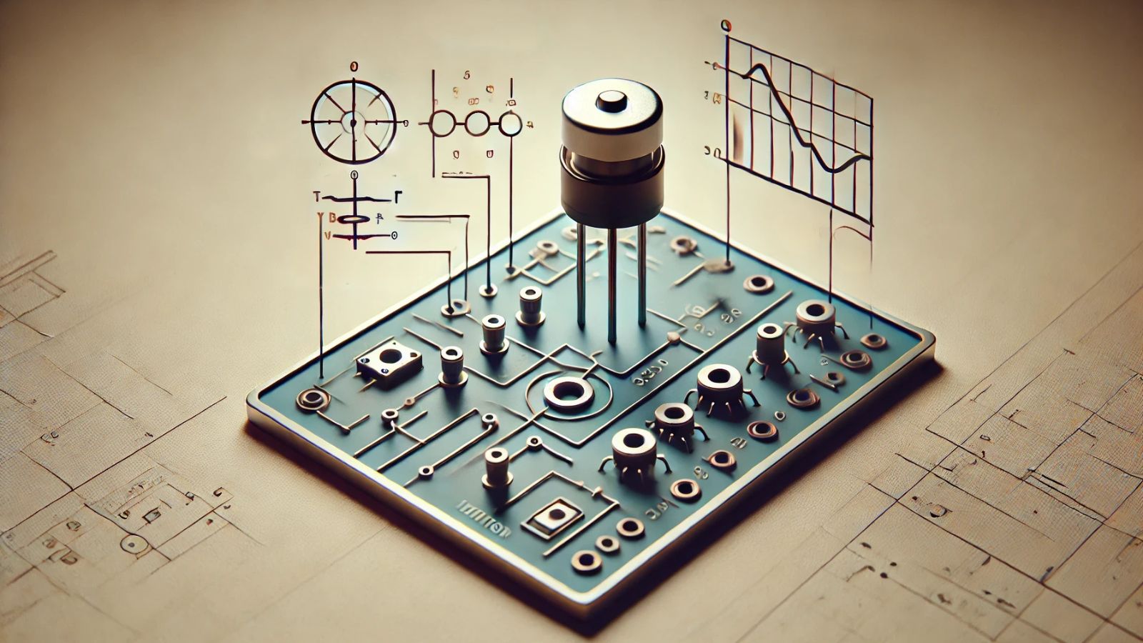 Detailed view of transistor components