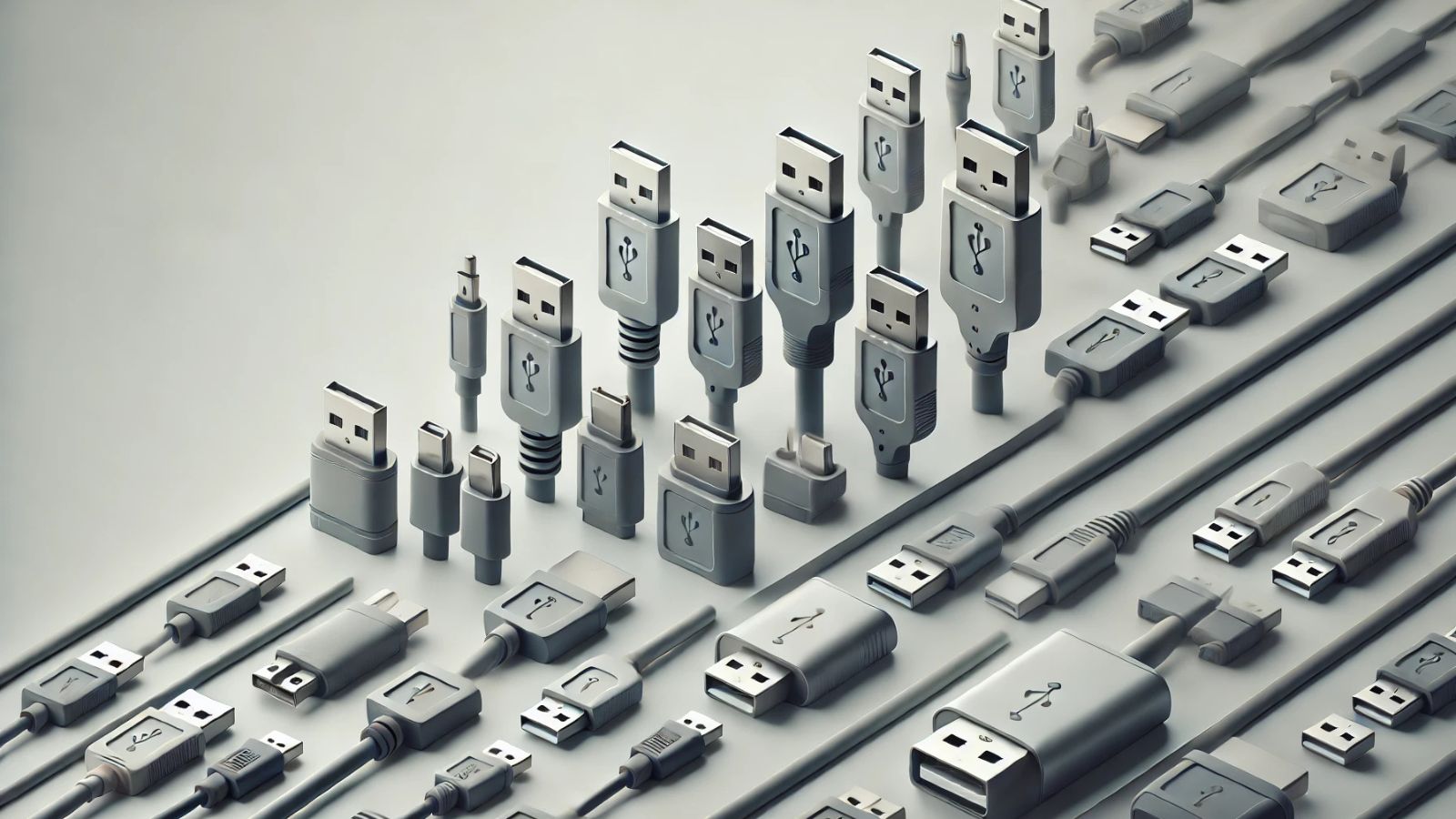 USB-A, USB-C, Micro-USB lineup